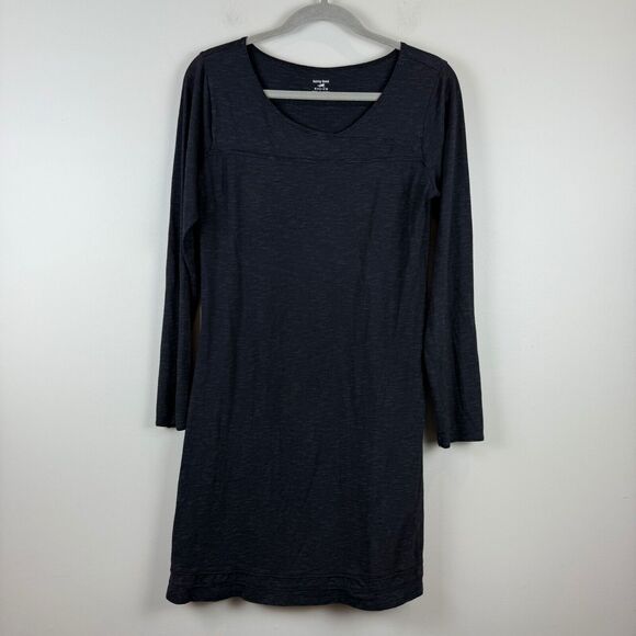 Horny Toad Mini Dress Women's Medium Gray Space-Dye Organic Cotton Blend Basic - Picture 1 of 9